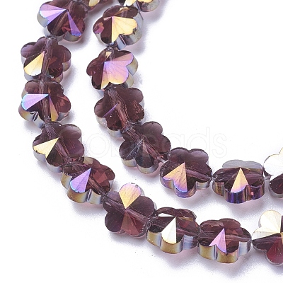 Electroplate Glass Beads Strands EGLA-J148-A-AB-1