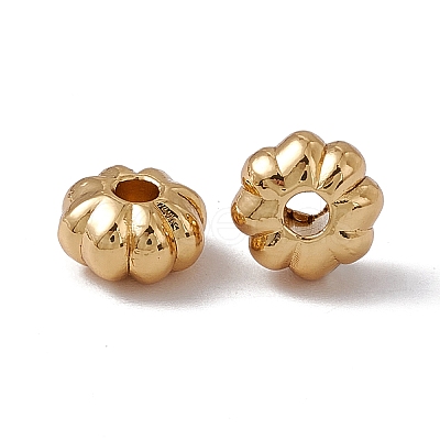 Rack Plating Brass Beads KK-C007-45G-1