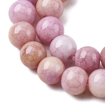 Ombre Effect Dyed Glass Beads Strands GLAA-T031-01O-10-1