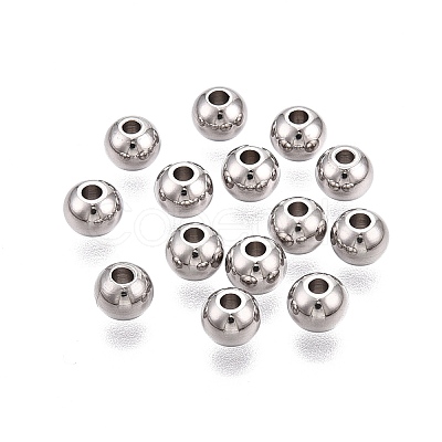 Tarnish Resistant 201 Stainless Steel Beads X-STAS-R033-5mm-1