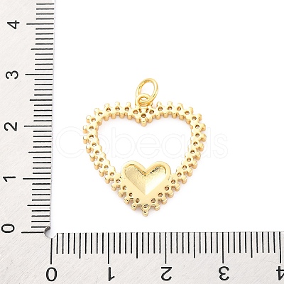 Brass Micro Pave Cubic Zirconia Pendants KK-D325-62G-1