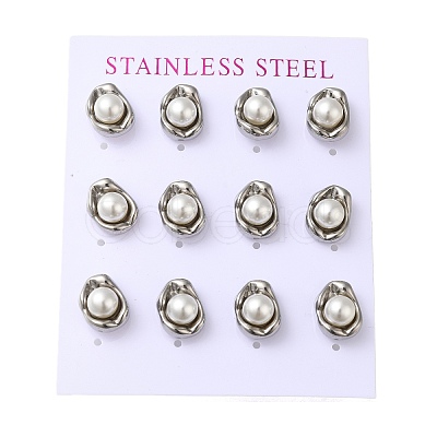304 Stainless Steel Stud Earring EJEW-C099-01P-1