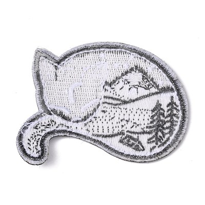 Computerized Embroidery Cloth Iron on/Sew on Patches DIY-F034-D07-1