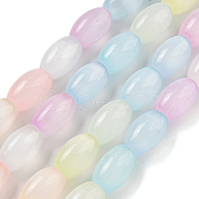 Macaron Color Natural Selenite Beads Strands G-B102-A01-01-1