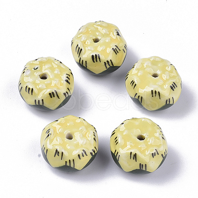 Handmade Porcelain Beads PORC-N004-B-66-1