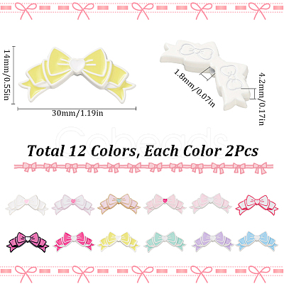 24Pcs 12 Colors Opaque Alloy Beads FIND-SC0011-87-1