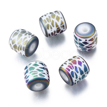 Electroplate Glass Beads EGLA-S196-04B-06-1