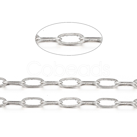 Brass Paperclip Chains X-CHC-S008-001C-P-1