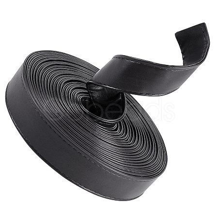 Flat PU Imitation Leather Cord LC-WH0006-05B-02-1