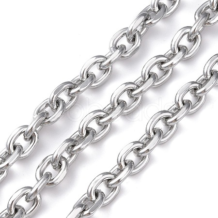 Oval Oxidation Aluminum Cable Chains CHA-K003-01P-1