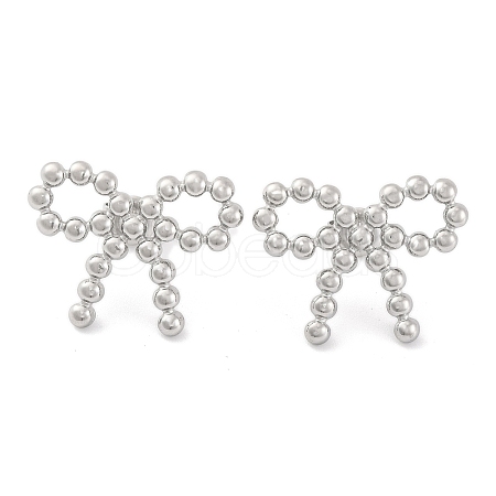 Non-Tarnish 304 Stainless Steel Stud Earrings for Women LS-EJEW-N054-20P-1