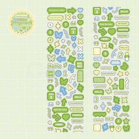 PET Plastic Stickers DIY-H168-01C-1