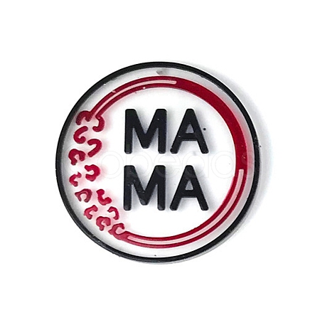 DIY Mother's Day Theme Flat Round Pendant Silicone Molds SIMO-H010-02A-1