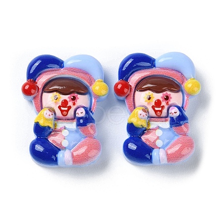 Funny Opaque Resin Cabochons RESI-Z010-01D-1