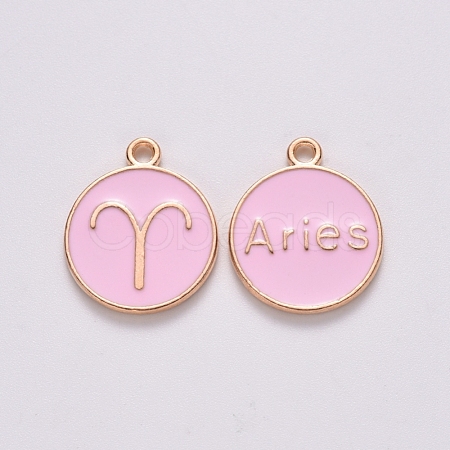 Alloy Enamel Pendants ENAM-S124-01B-09A-1