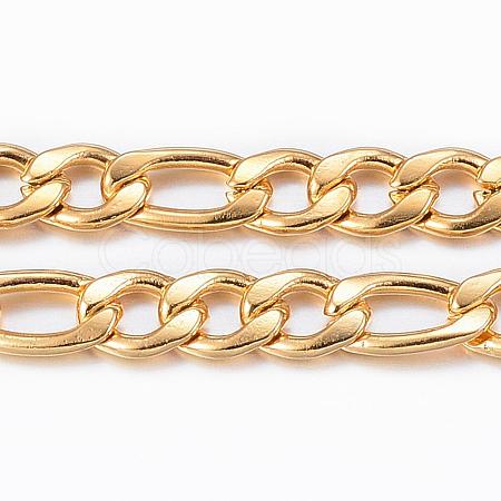 Ion Plating(IP) 304 Stainless Steel Figaro Chains CHS-H009-32G-1