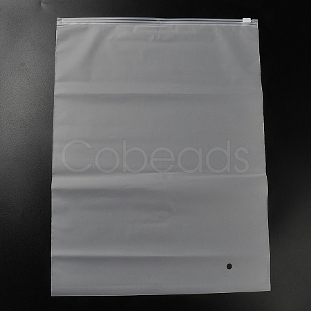 Frosted Transparent PE Jewelry Zip Top Storage Bags ABAG-H114-01H-1