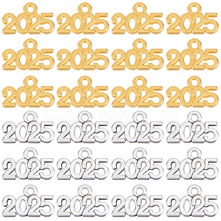 100Pcs 2 Colors Alloy Pendants FIND-SP0002-35-1
