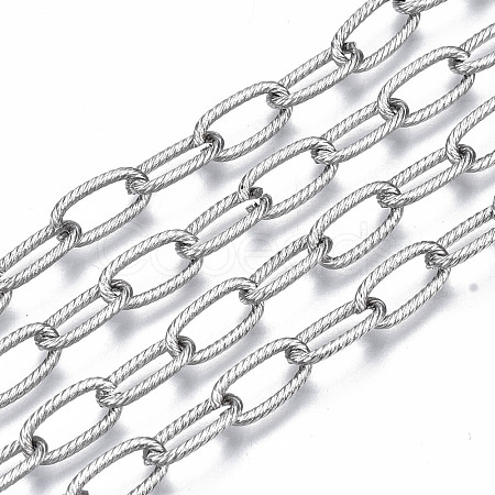 Tarnish Resistant 304 Stainless Steel Cable Chains CHS-T003-21P-NF-1