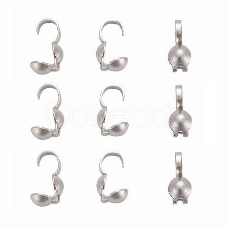 Tarnish Resistant 304 Stainless Steel Bead Tips X-STAS-R063-23-1