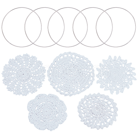 Cup Mat Cotton Coaster AJEW-GF0002-10-1
