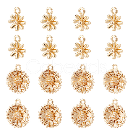 16Pcs 2 Style Brass Charms KK-AR0002-43-1