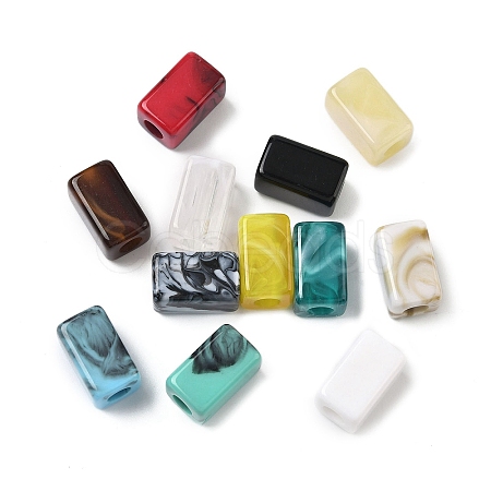 Tow Tone Acrylic Beads OACR-C040-04-1
