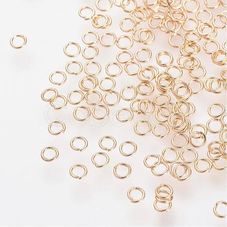 304 Stainless Steel Open Jump Rings STAS-R091-01G-1