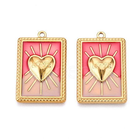 Ion Plating(IP) 304 Stainless Steel Pendants STAS-N107-05A-G-1