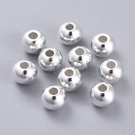 201 Stainless Steel Beads STAS-K210-42D-S-1