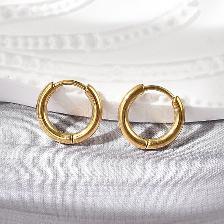 304 Stainless Steel Huggie Hoop Earrings EJEW-G272-02-8mm-G-1