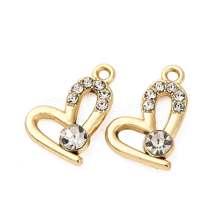 Alloy Rhinestone Pendants PALLOY-S052-01G-B-1