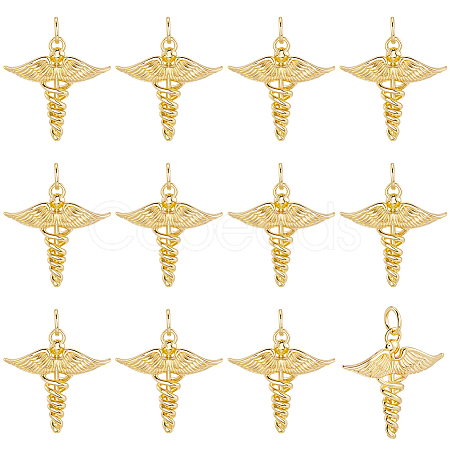 12Pcs Brass Pendants KK-BBC0019-76-1