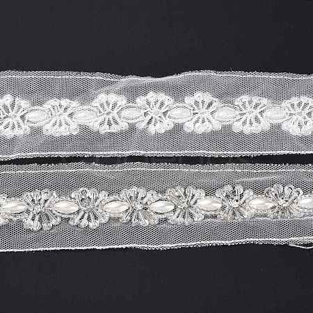 Lace Organza Trimming DIY-XCP0002-48-1