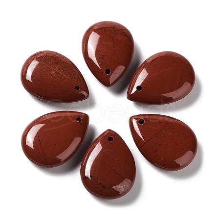 Natural Red Jasper Pendants G-B013-06K-01-1