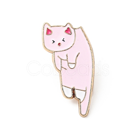Cartoon Cat Enamel Pin JEWB-J005-10D-KCG-1