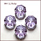 K9 Glass, Imitation Austrian Crystal Beads, Grade AAA, Faceted, Octagon, Lilac, 6x4mm, Hole: 0.7~0.9mm