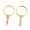 Iron Split Key Rings, Keychain Clasp Findings, Golden, Ring: 25x2.5mm, Inner diameter: 21mm