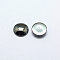 Non-Magnetic Synthetic Hematite Cabochons, Half Round/Dome, Gray, Dark Gray, 12x3.2mm