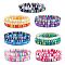 Handmade Polymer Clay Heishi Surfer Stretch Bracelets Set, Stackable Preppy Bracelets for Women, Colorful, Inner Diameter: 2-1/8 inch(5.3cm), 20Pcs/set