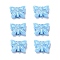 Opaque Acrylic Beads, Metal Enlaced, Butterfly, Light Sky Blue, 11x14.5x5mm, Hole: 1.8mm, about 740pcs/500g