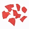 COE 90 Fusible Confetti Glass Chips, for DIY Creative Fused Glass Art Pieces, Red, 5.5~62.5x2.5~35x0.1~1.5mm