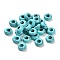 Synthetic Turquoise European Beads, Large Hole Beads, Rondelle, 10x4.5~5mm, Hole: 4~4.3mm