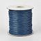 Eco-Friendly Korean Waxed Polyester Cord, Marine Blue, 2mm, about 90yards/roll(80m/roll)