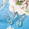 3Pcs Crystal Glass Hanging Sun Catcher AJEW-TADJ0001-08D-5