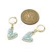 Alloy Enamel Heart Dangle Leverback Earrings EJEW-JE05449-3