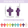 100Pcs Dyed Synthetic Turquoise Pendants PALLOY-HY00120-2