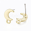 Alloy Stud Earring Findings X-PALLOY-T064-77LG-RS-2