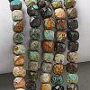 Natural Turquoise Beads Strands G-L651-D02-6x6mm-1