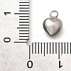 304 Stainless Steel with Rhinestone Pendants STAS-Q346-01P-10-2